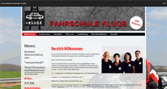 Desktop Screenshot of kluge-fahrschule.de
